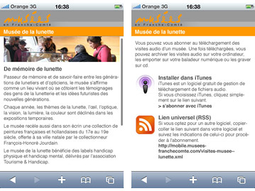Conception d’un site internet pour smartphones pour des musées