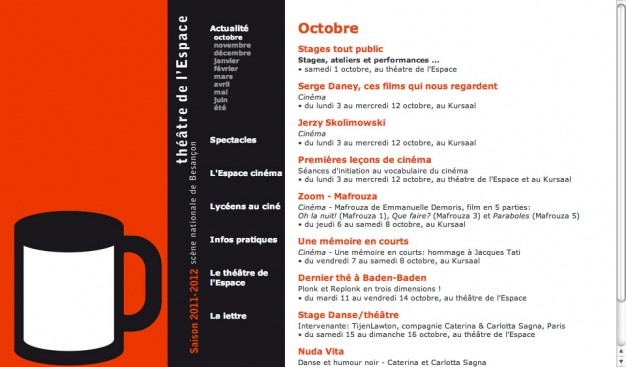 Théâtre de l'Espace - Agenda