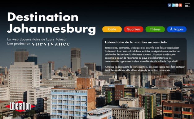 Webdocumentaire Destination Johannesburg - Accueil