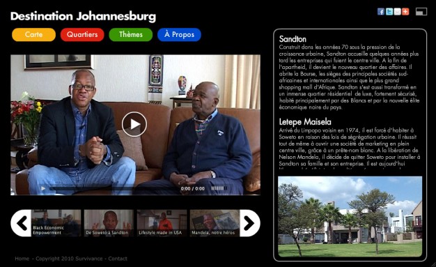 Webdocumentaire Destination Johannesburg - Quartier Sandton