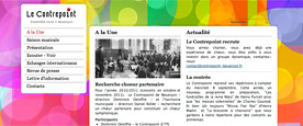 Aperçu Création du site internet du choeur Le Contrepoint